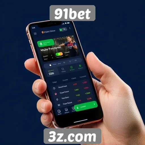 Funcionalidades do aplicativo móvel da 91bet